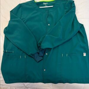 Scrubstar Snap-Front Medical Jacket with Contrast Trim